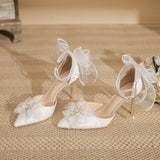 Female 8cm Slim Heeled High Heels, Bridal Wedding Shoes