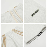 Striped Track Sweatpants Women's Drawstring High Waist Loose
