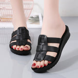 Large Size Flat Bottom Women's Slippers Fashionable Soft Bottom