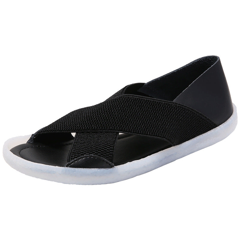 Women's Flat Flying Woven Casual Beach Shoes