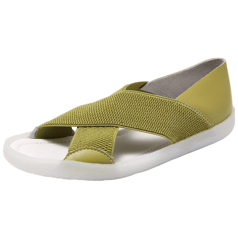 Women's Flat Flying Woven Casual Beach Shoes