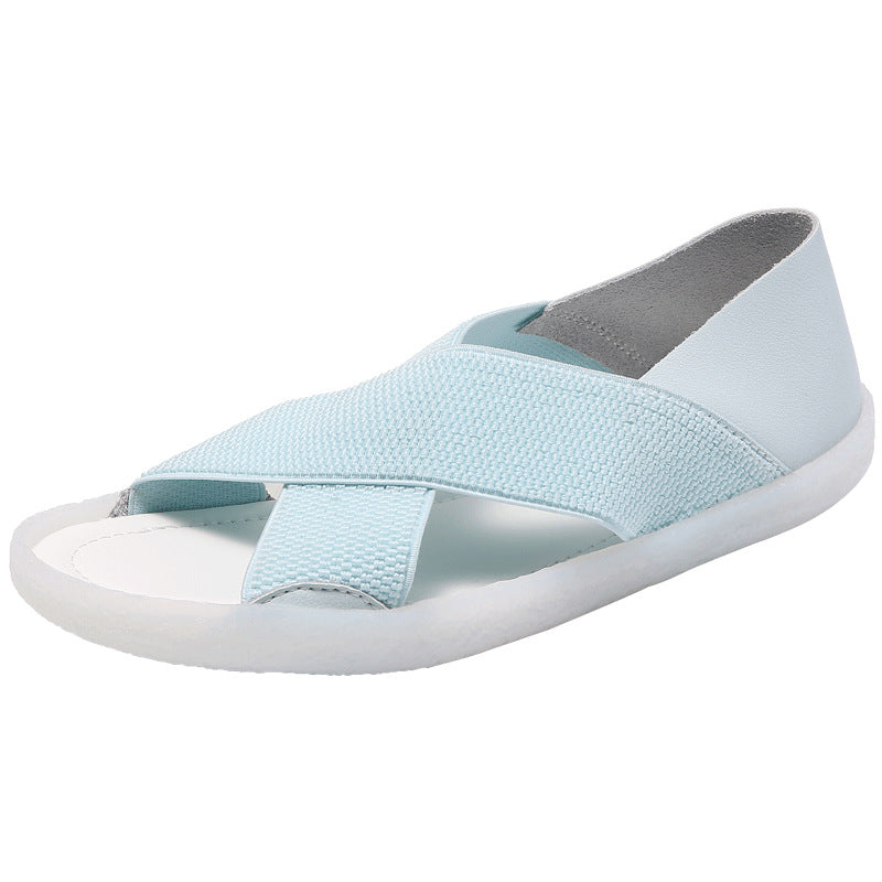 Women's Flat Flying Woven Casual Beach Shoes