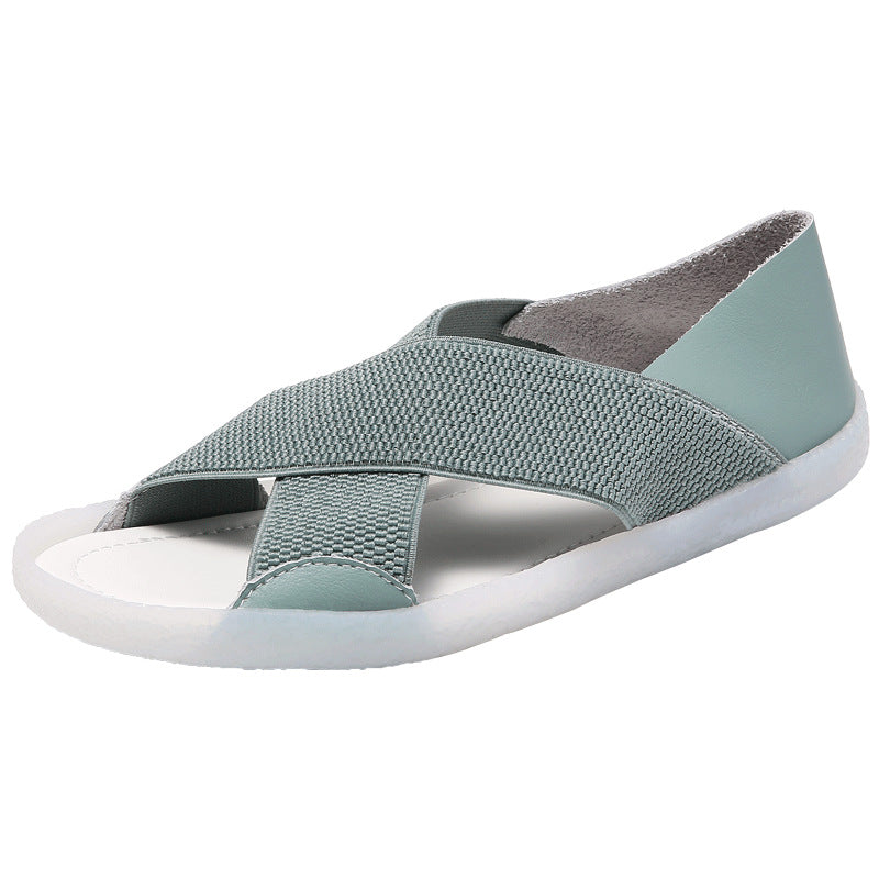 Women's Flat Flying Woven Casual Beach Shoes