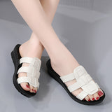 Large Size Flat Bottom Women's Slippers Fashionable Soft Bottom