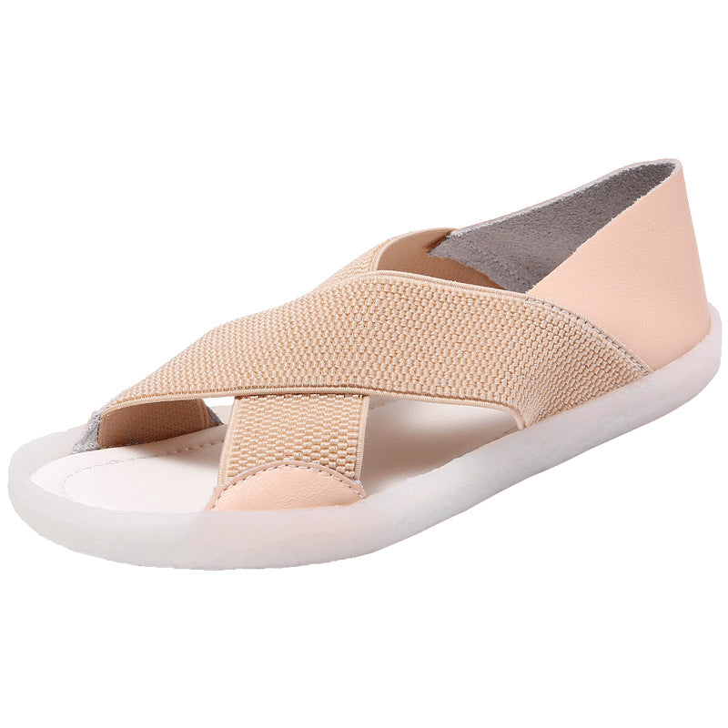 Women's Flat Flying Woven Casual Beach Shoes