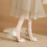 Female 8cm Slim Heeled High Heels, Bridal Wedding Shoes