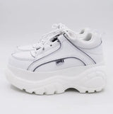 Heart-Shaped White Platform Shoes with Thick Soles